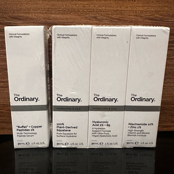 NEW ‼️ THE ORDINARY - 4 PACKS - SKINCARE FACE SERUM SET BEAUTY BUNDLE - Picture 2 of 3